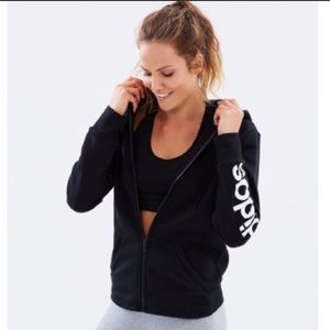 New Adidas full zip hoodie with logo S